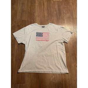 Polo Ralph Lauren T Shirt Mens Size XL Gray USA Flag